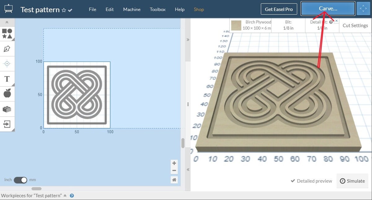 Easel (NCCode) / Die Software / CNCTECHNIK Mein neues Hobby