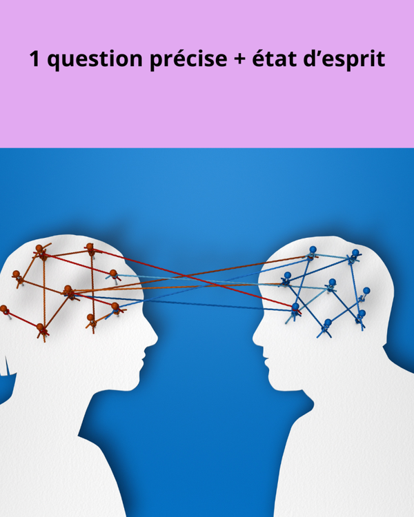1 question précise + état d’esprit