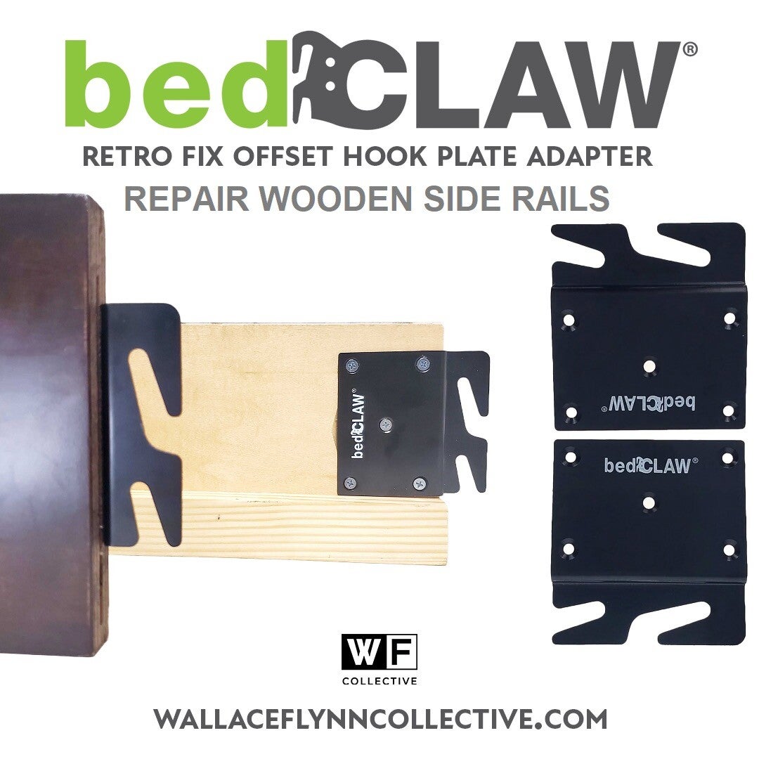 bedCLAW repair brackets for wood rails