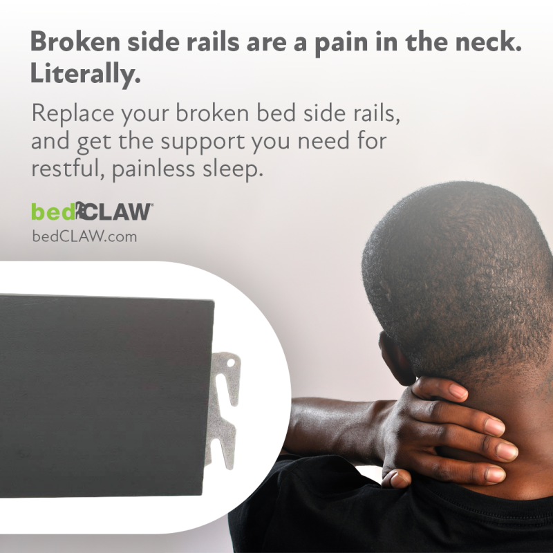 Broken wood bed rails can be replaced. 