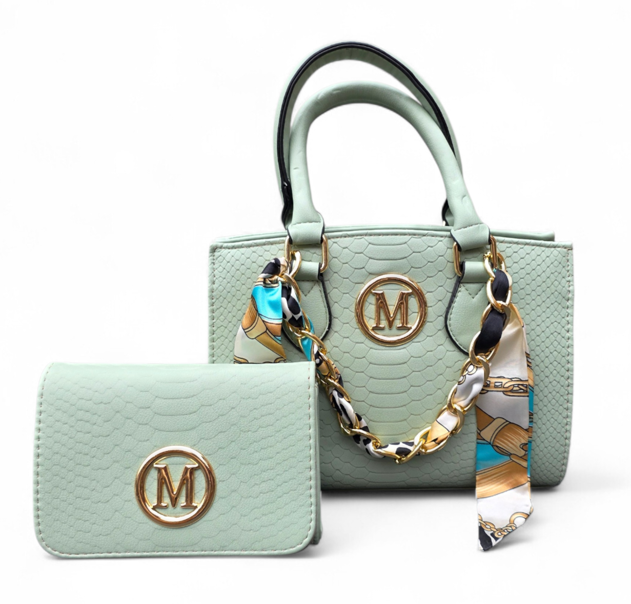 Set van 2 tassen (mint groen)