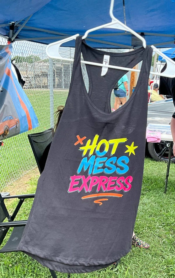 Hot mess express Racerback tank