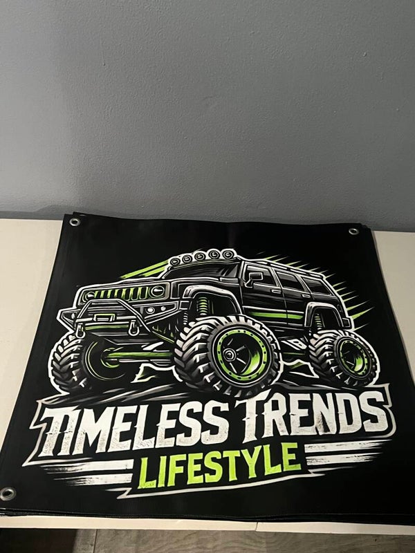 2ft X 2ft Hanging Banner Hummer