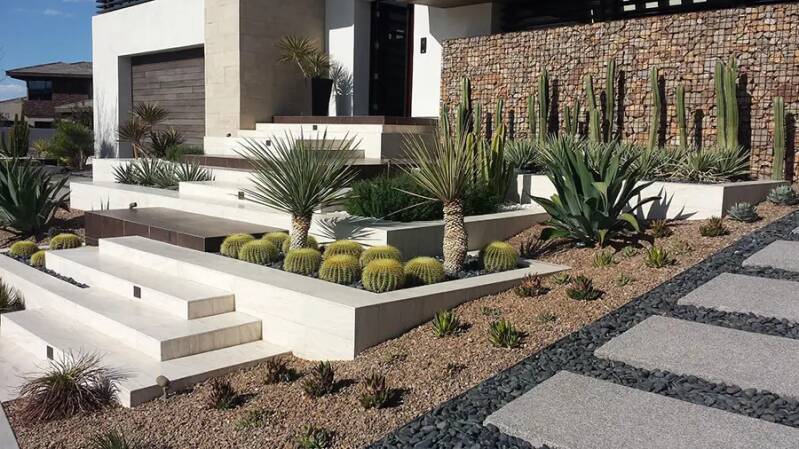 construção jardim gravilhas quinta do conde