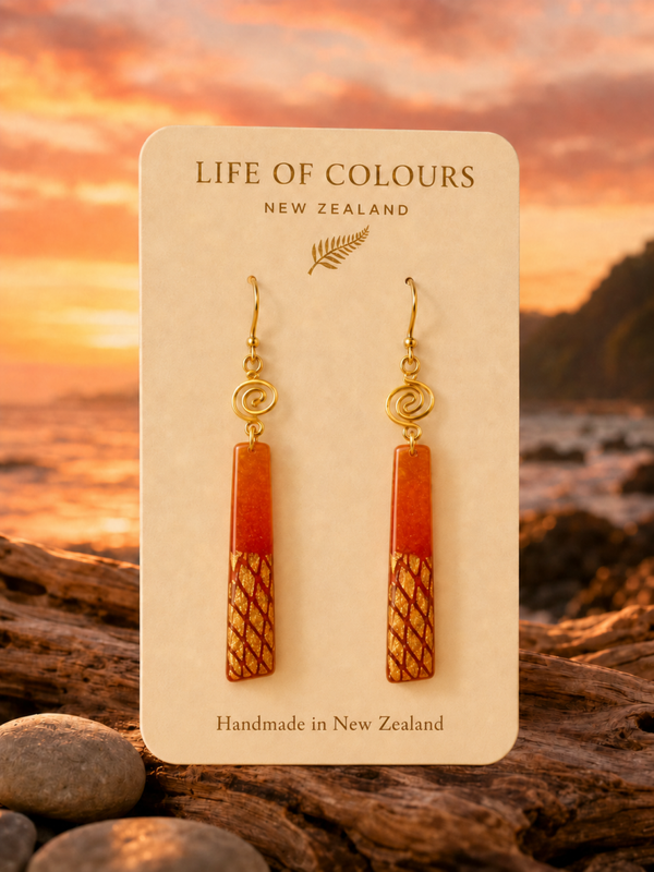 Amber Glow Earrings