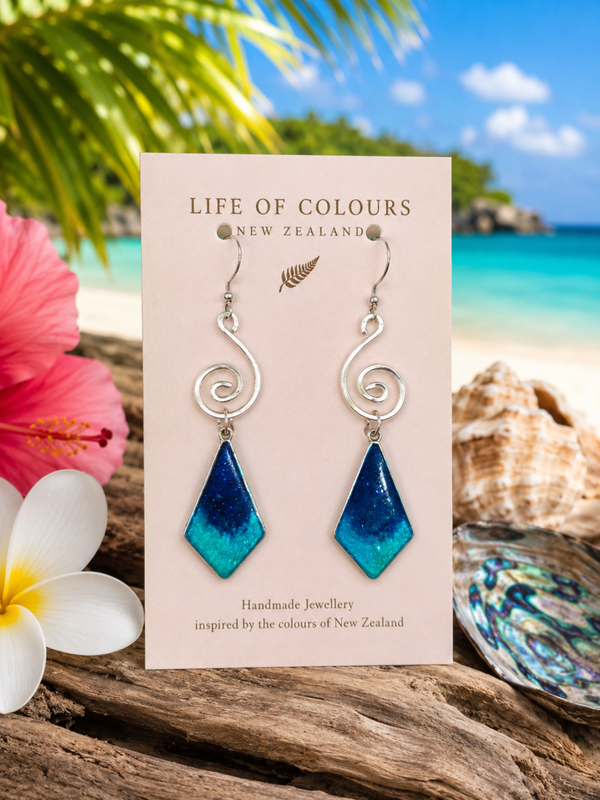 Azure Lustre Earrings