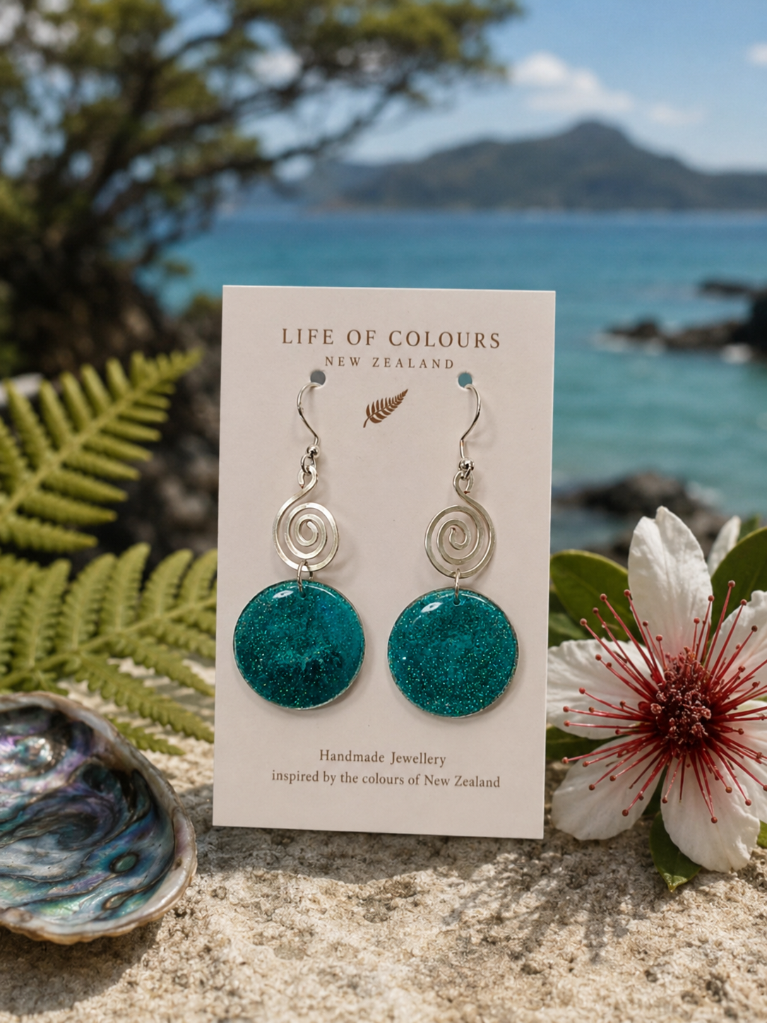 Chameleon Green Earrings