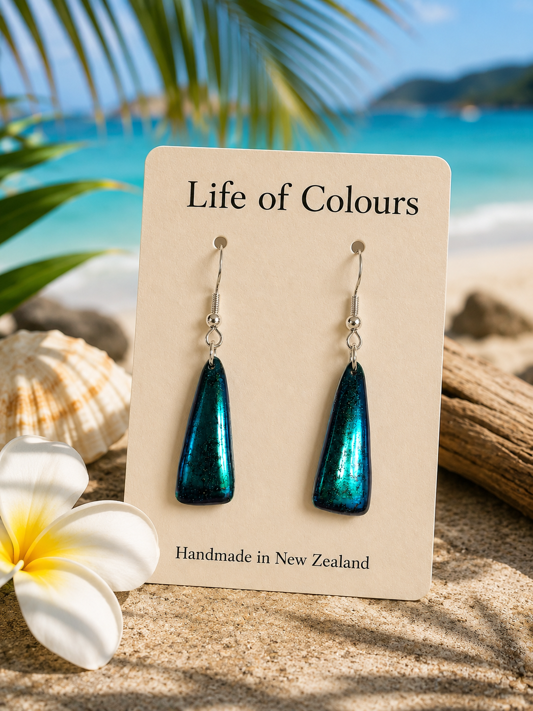 Chameleon Green Earrings