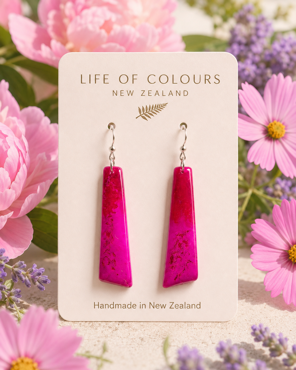 Wild Orchid - Reversible Earrings