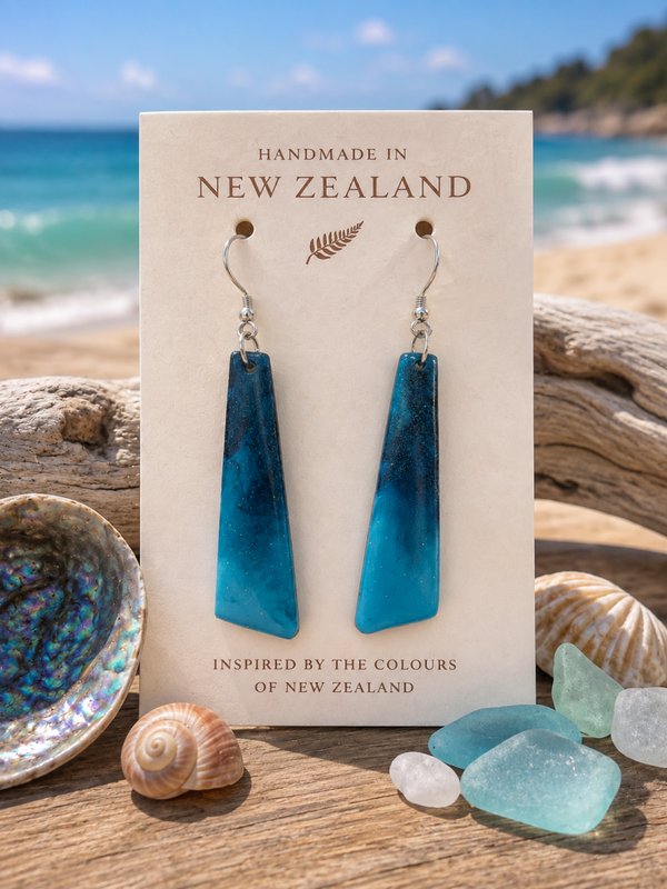 Blue Cascade Earrings