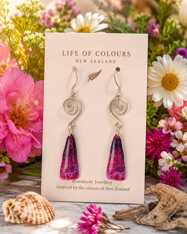 Raspberry Sorbet Earrings
