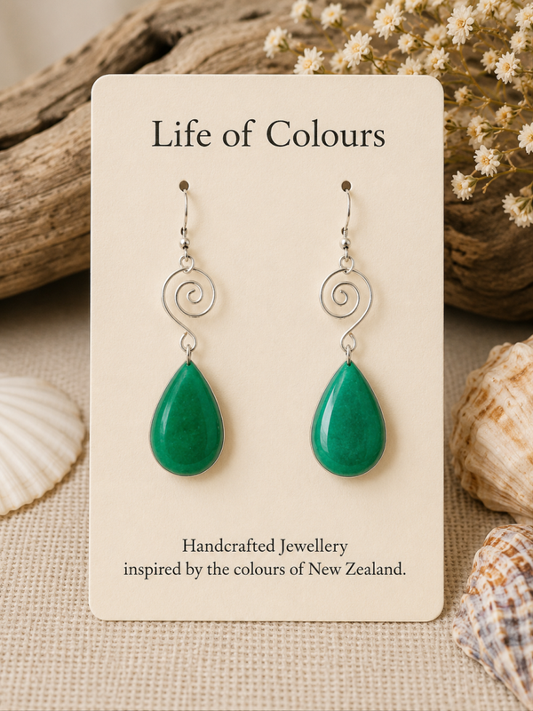 Jade Koru Earrings