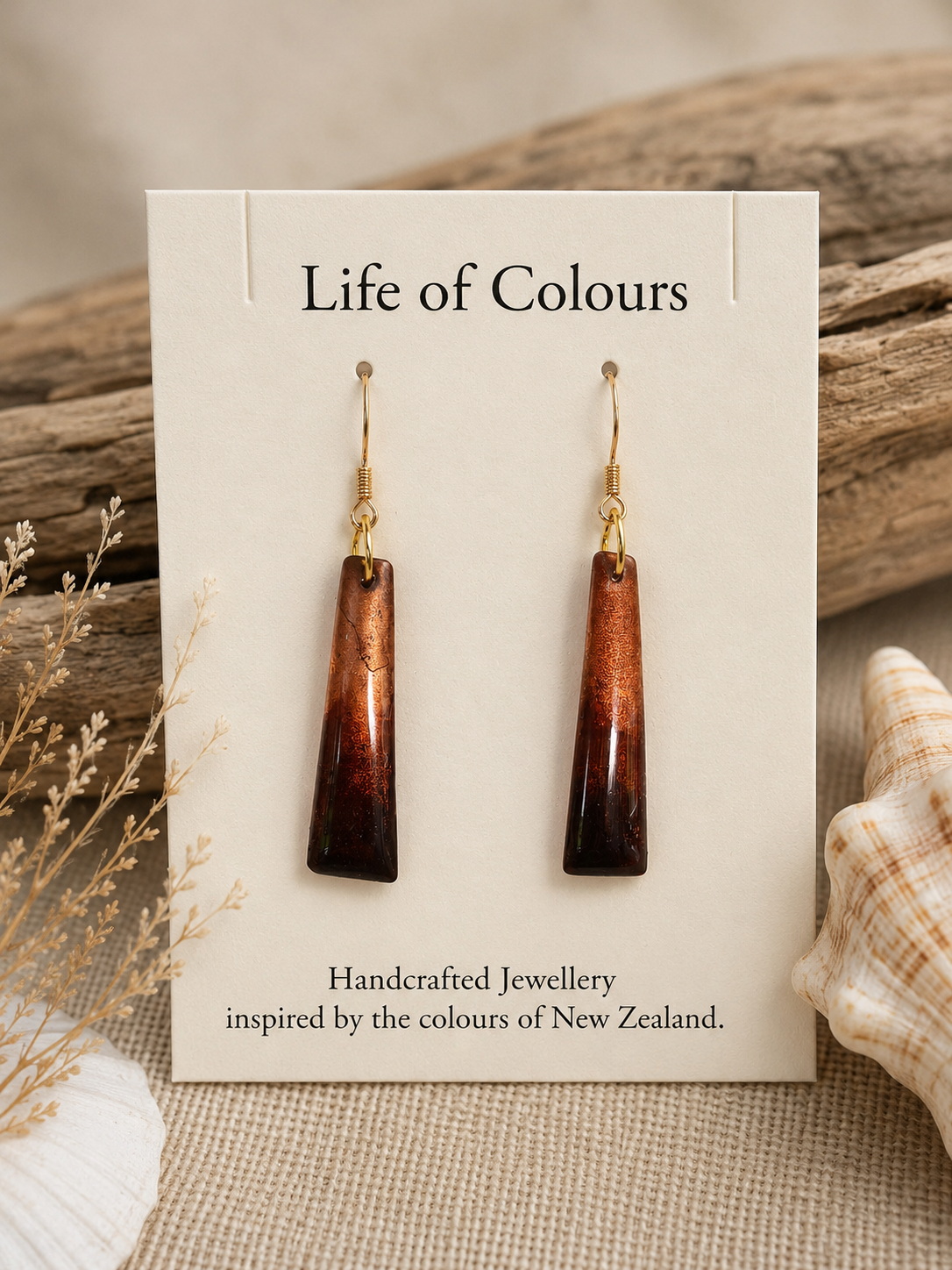 Bronze and Chocolate Earrings