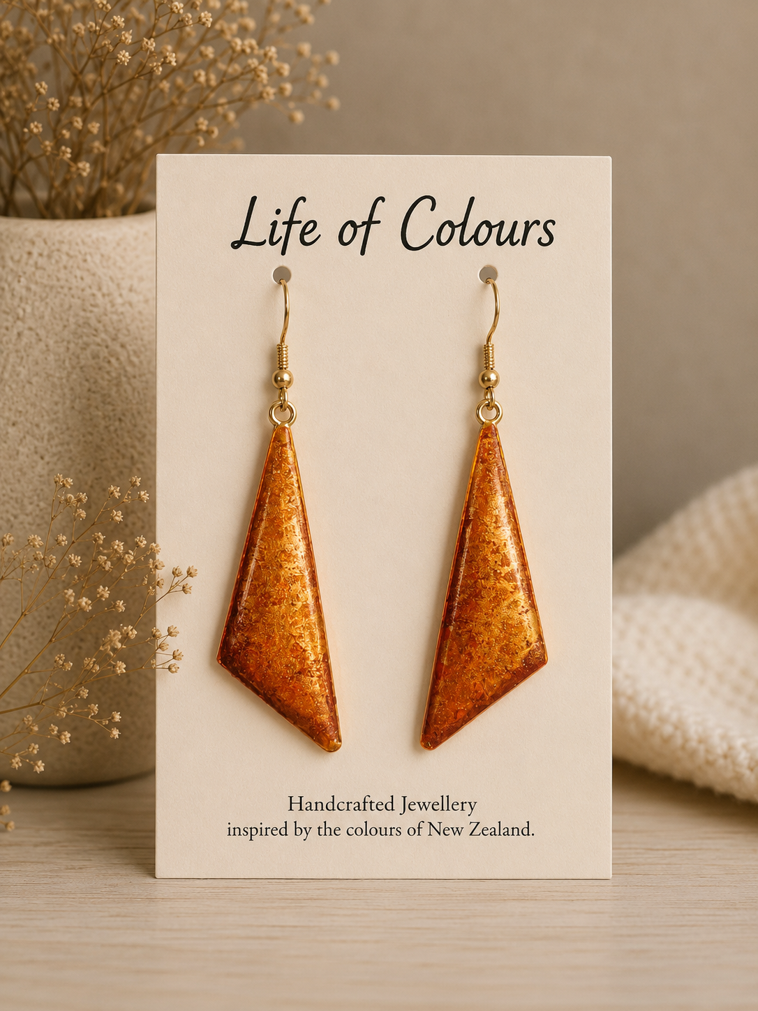 Golden Ember Earrings