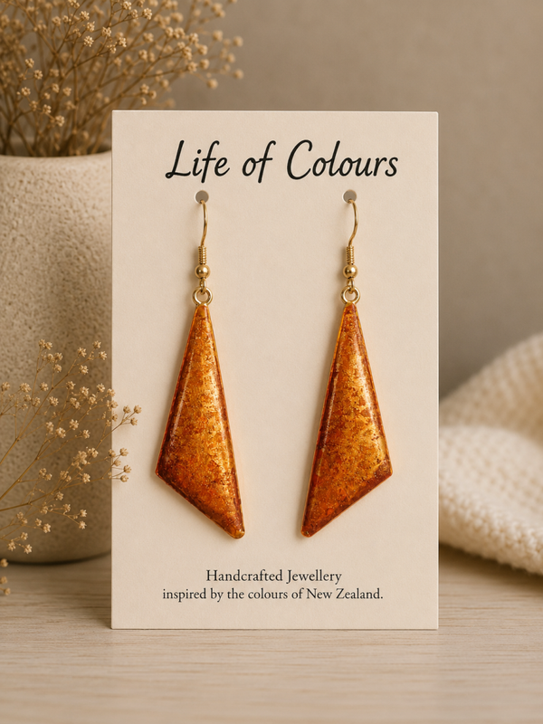 Golden Ember Earrings