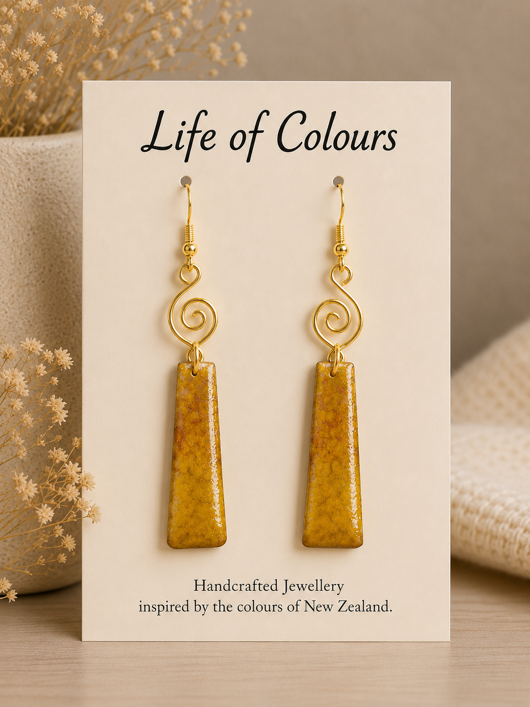 Golden Lemon Earrings