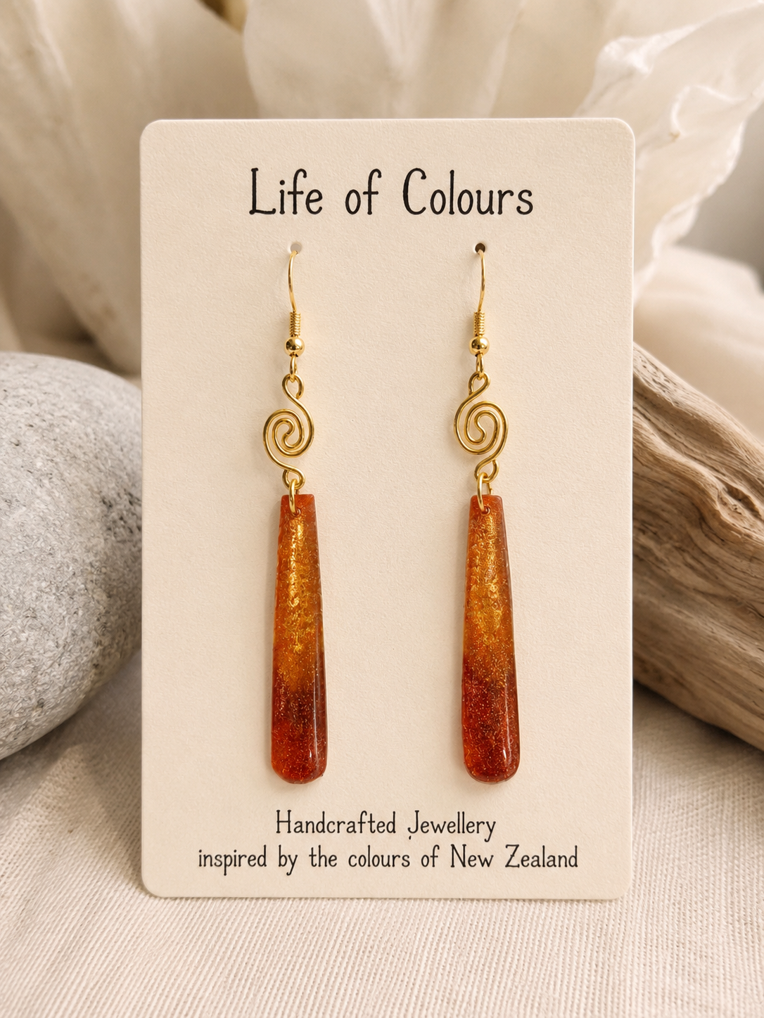 Burnt Orange Earrings