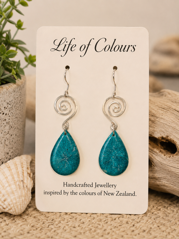 Turquoise Lustre Earrings