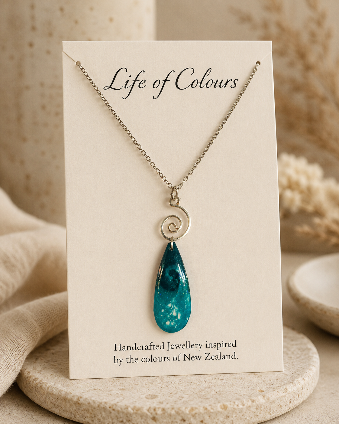 Ocean Mist - Reversible Necklace