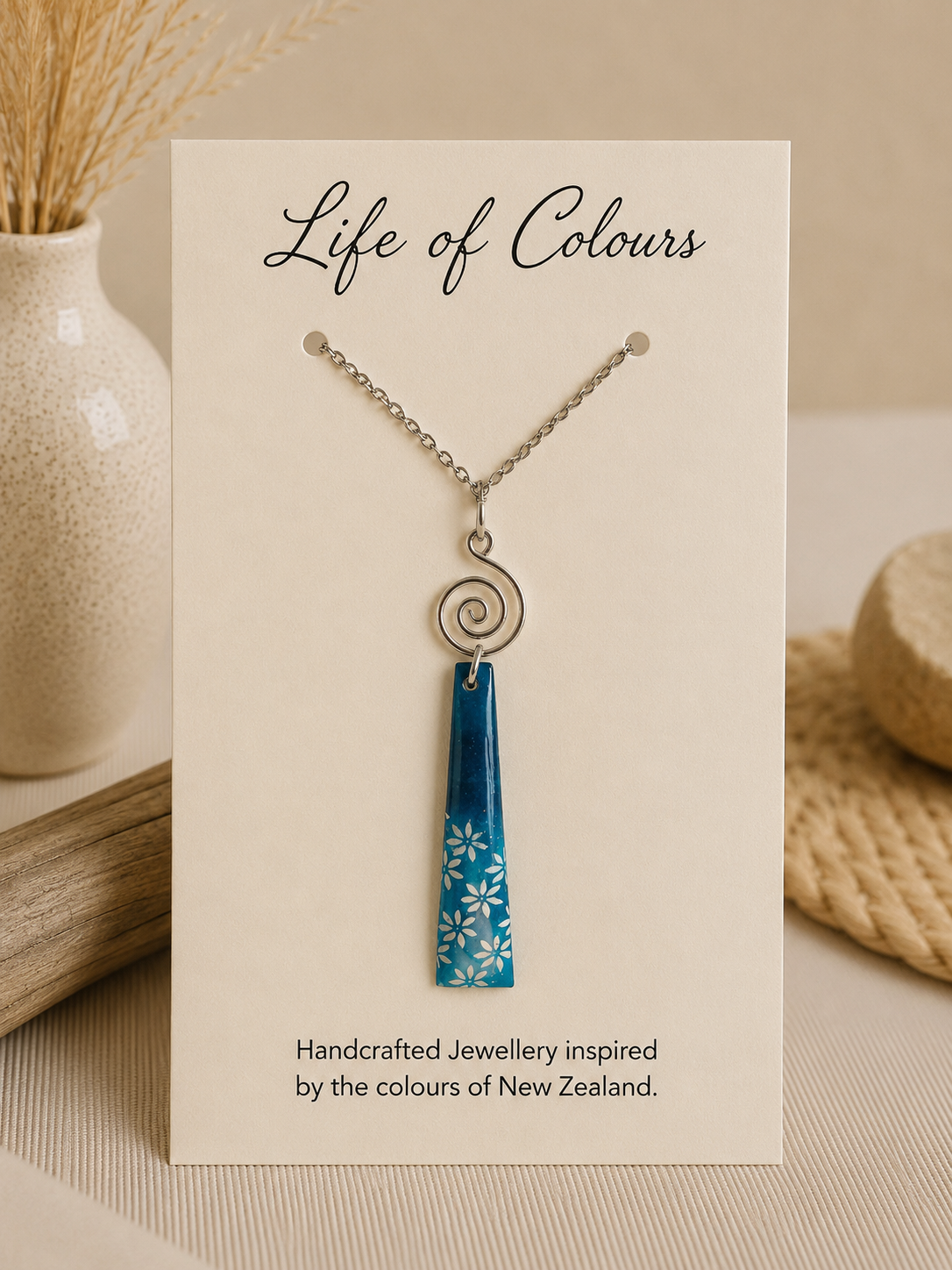 Moonlit Bluebell Reversible Necklace