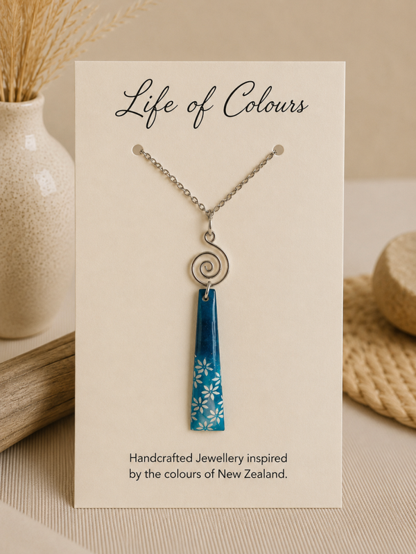 Moonlit Bluebell Reversible Necklace