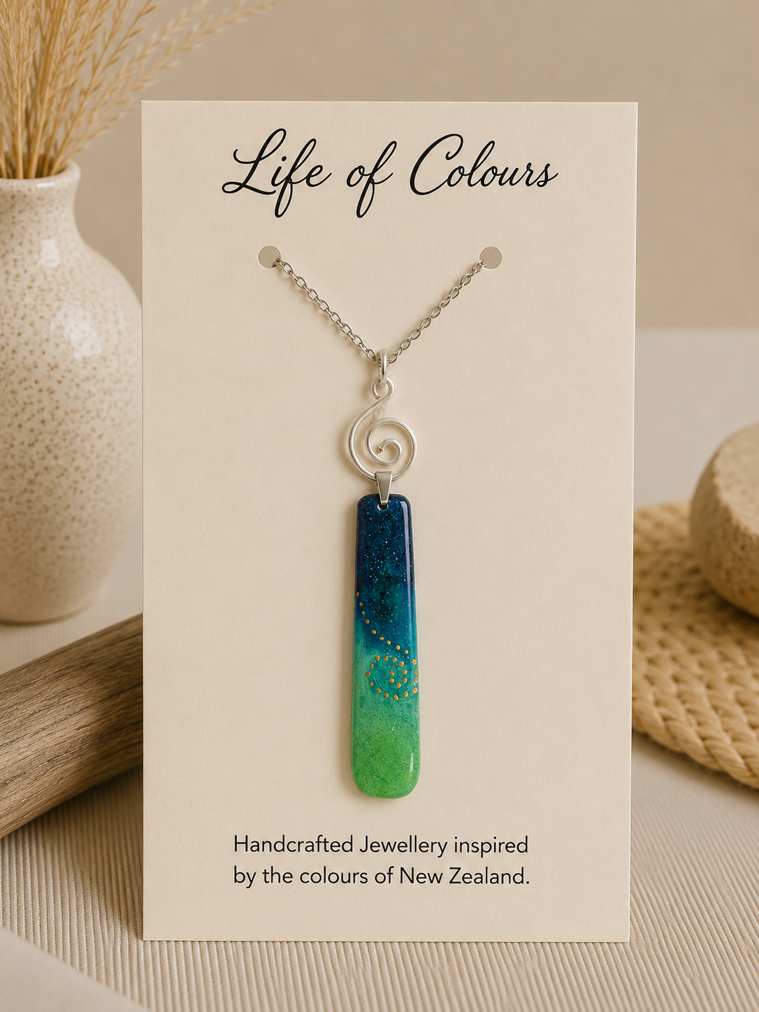 Forest Breeze Reversible Necklace