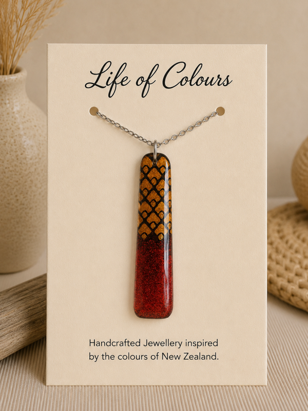 Ember Glow Reversible Necklace