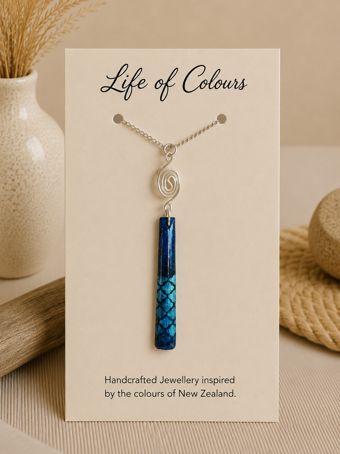 Blue Lagoon Reversible Necklace