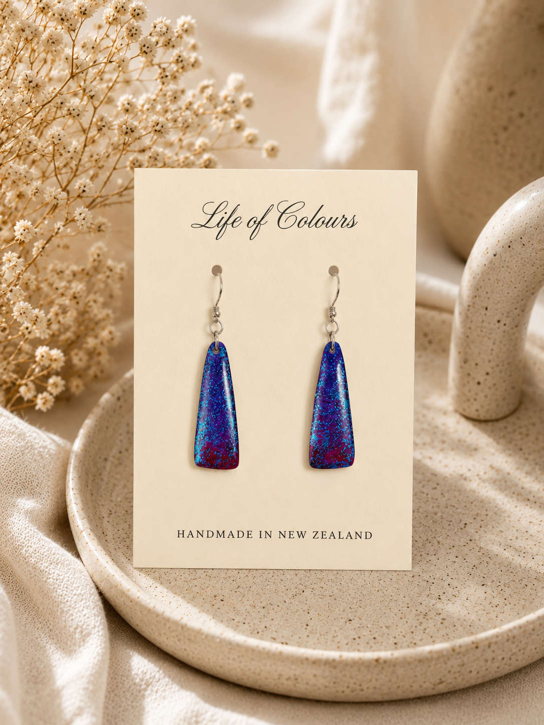 Purple Shimmer Earrings