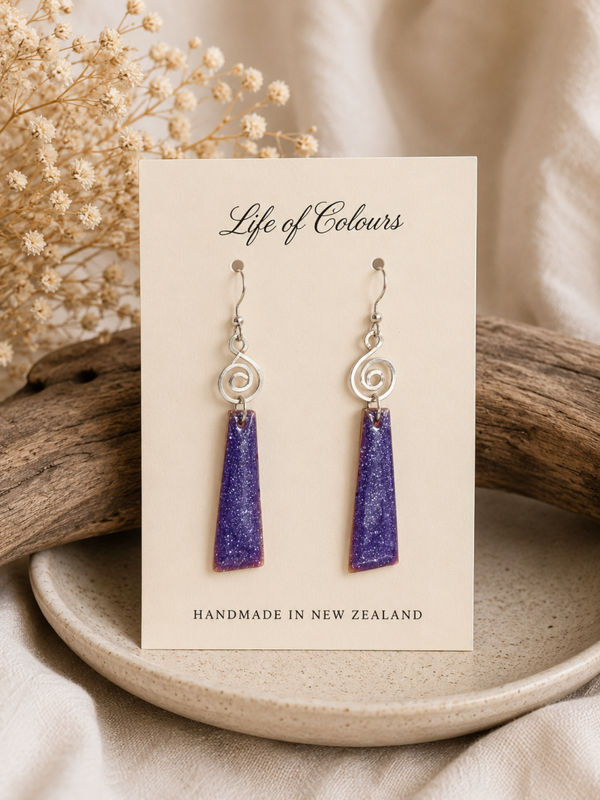 Violet Frost Earrings