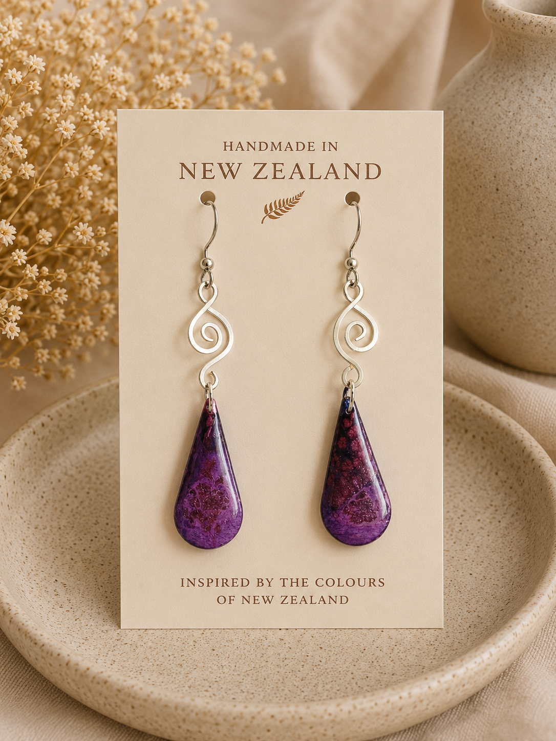 Plum Radiance Earrings