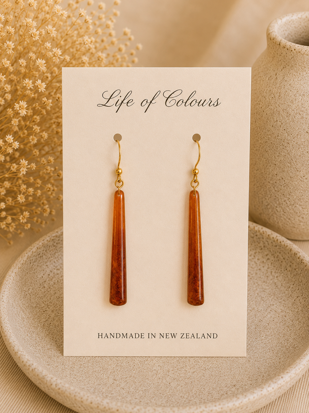 Orange Peel Earrings