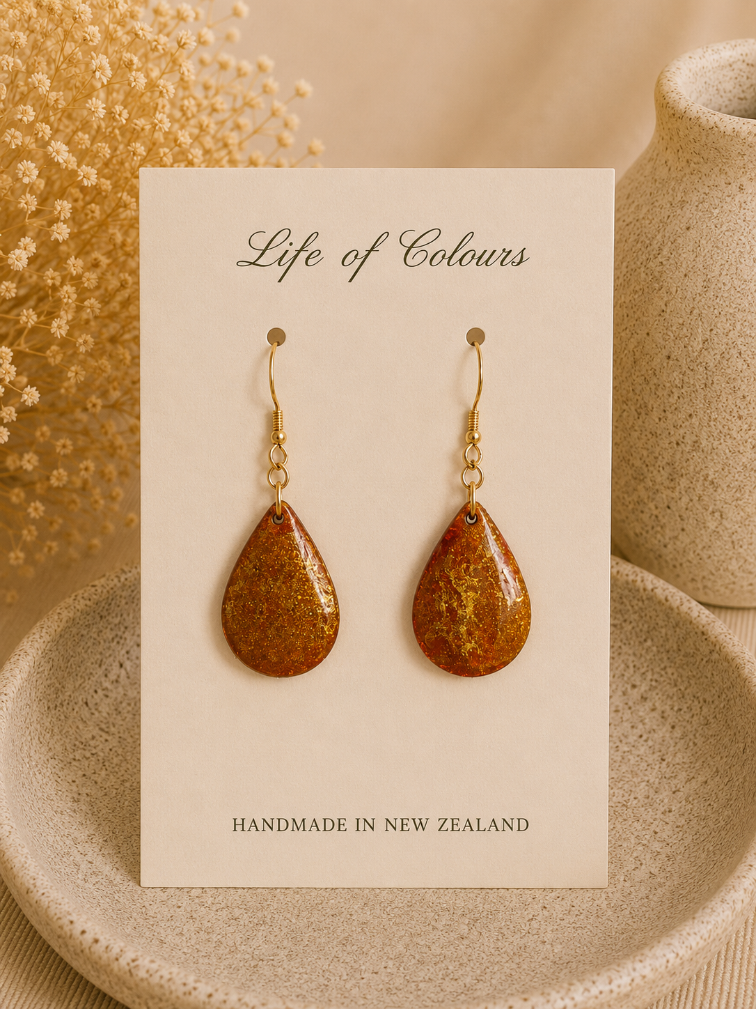 Amber Lustre Earrings