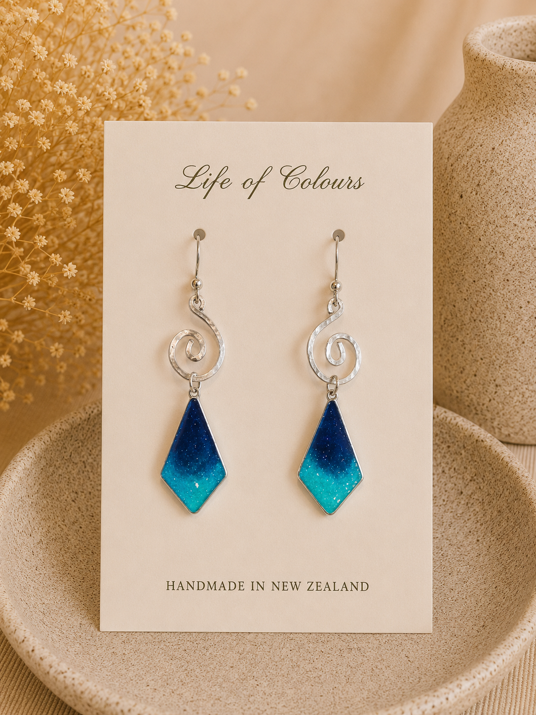Azure Lustre Earrings