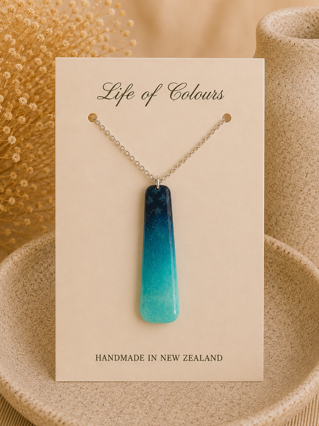 Starlit Turquoise Reversible Necklace