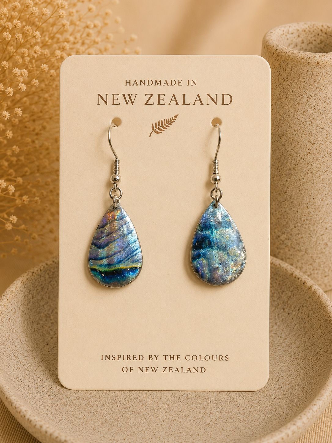 Seashell Pearl Earrings