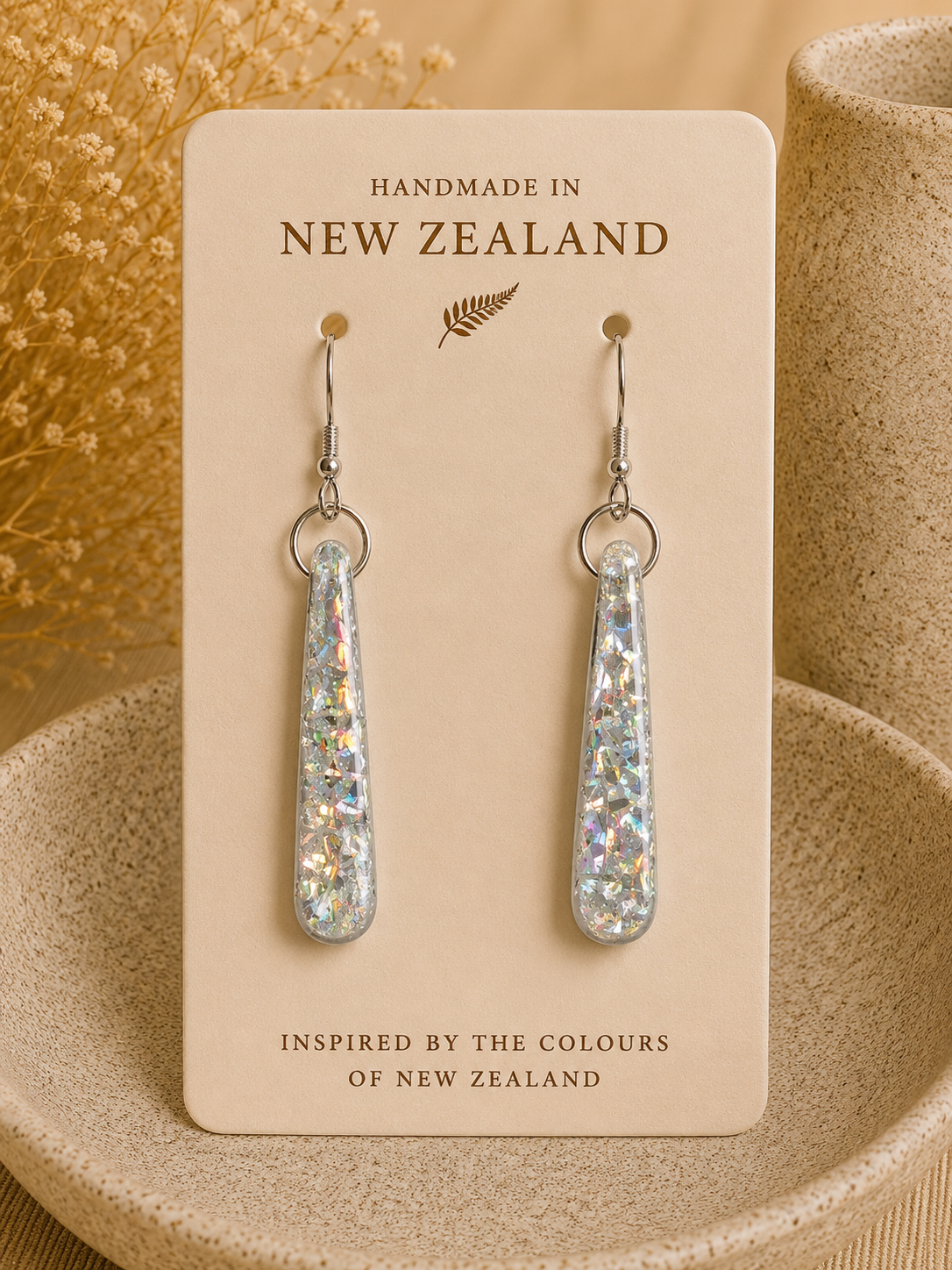 Iridescent Pearl Earrings