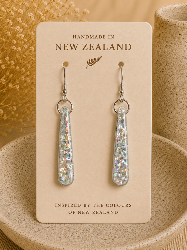 Iridescent Pearl Earrings