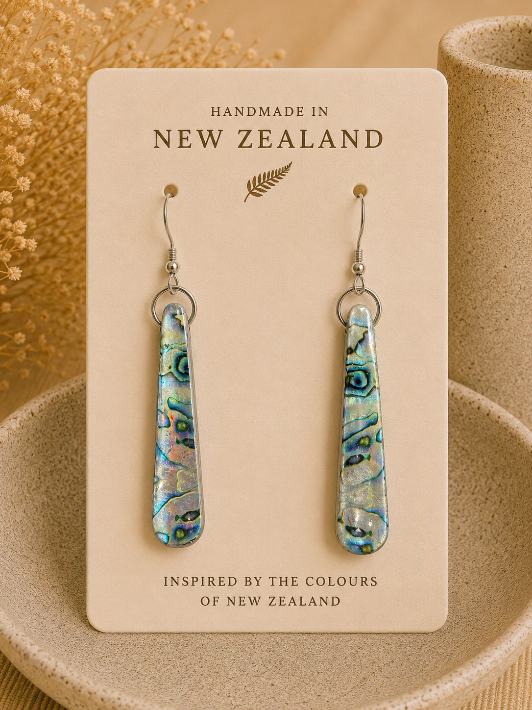 Pearlescent Shell Earrings