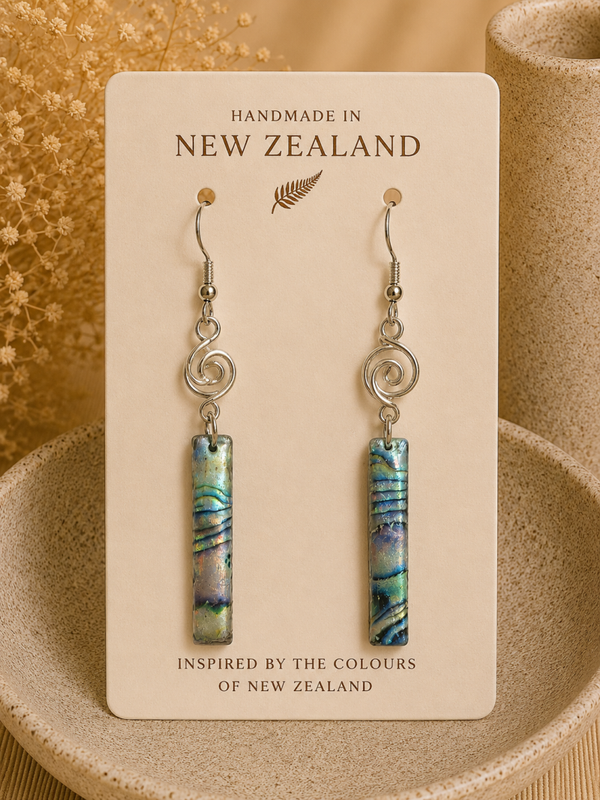 Iridescent Shell Earrings