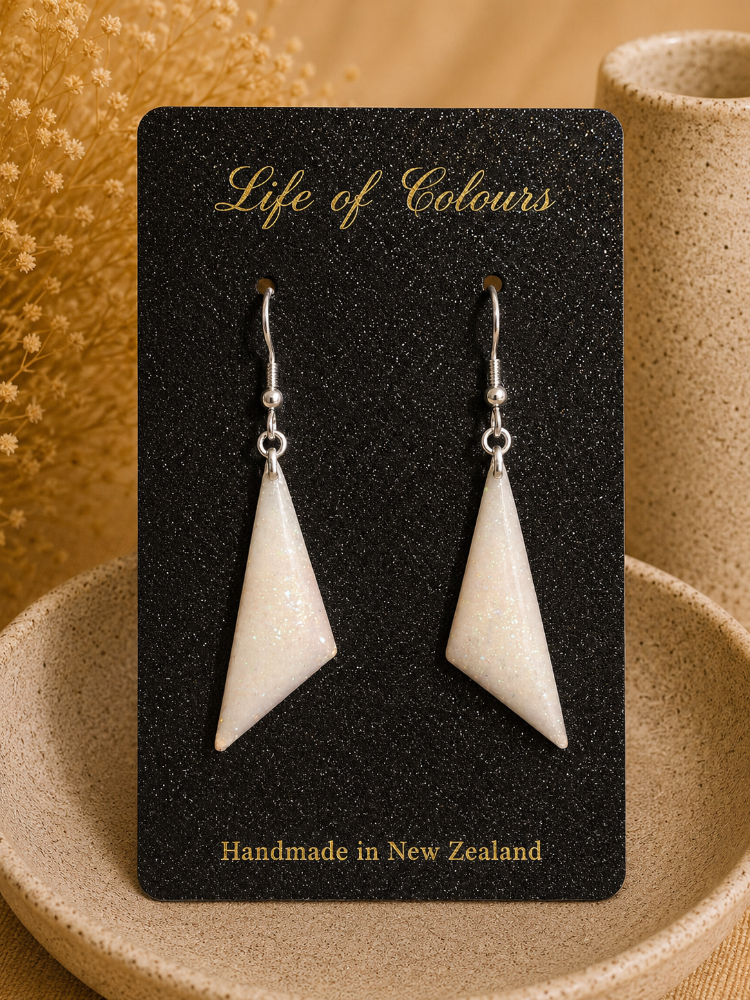White Snow Earrings