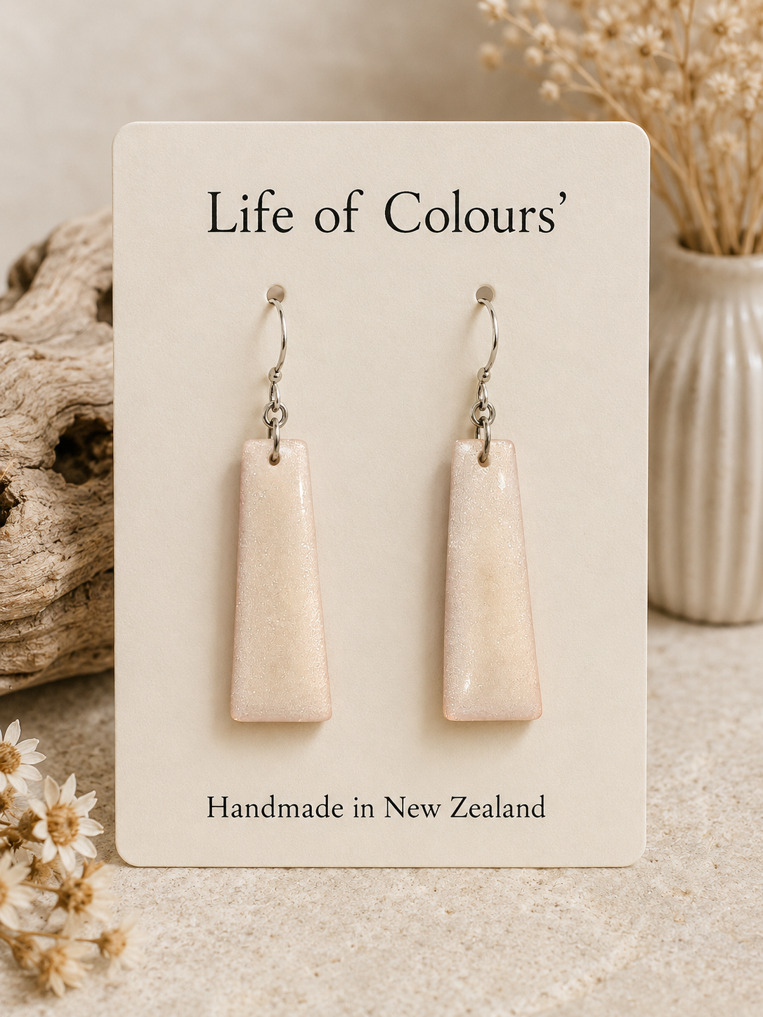 Frosted Pearl Earrings