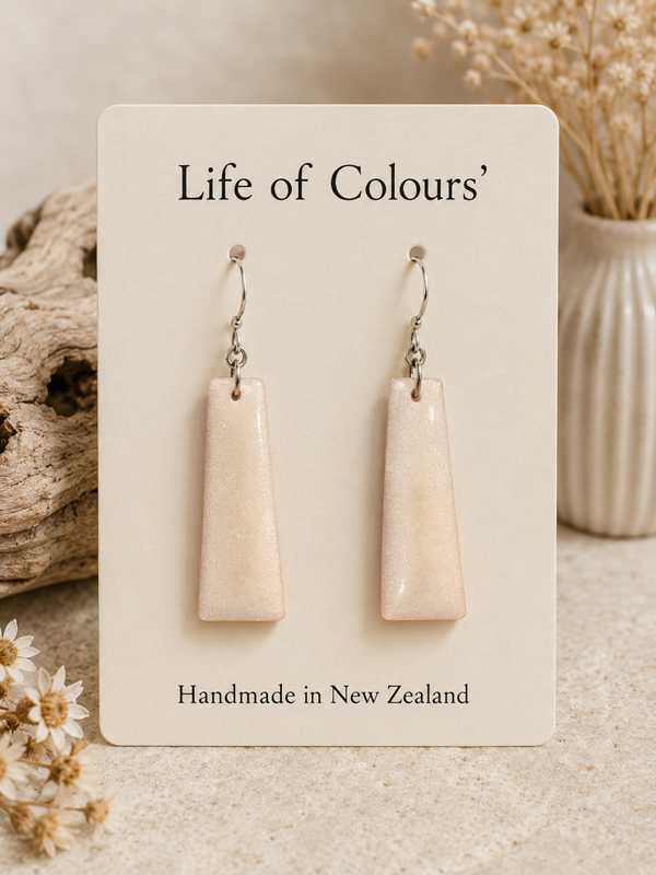 Frosted Pearl Earrings