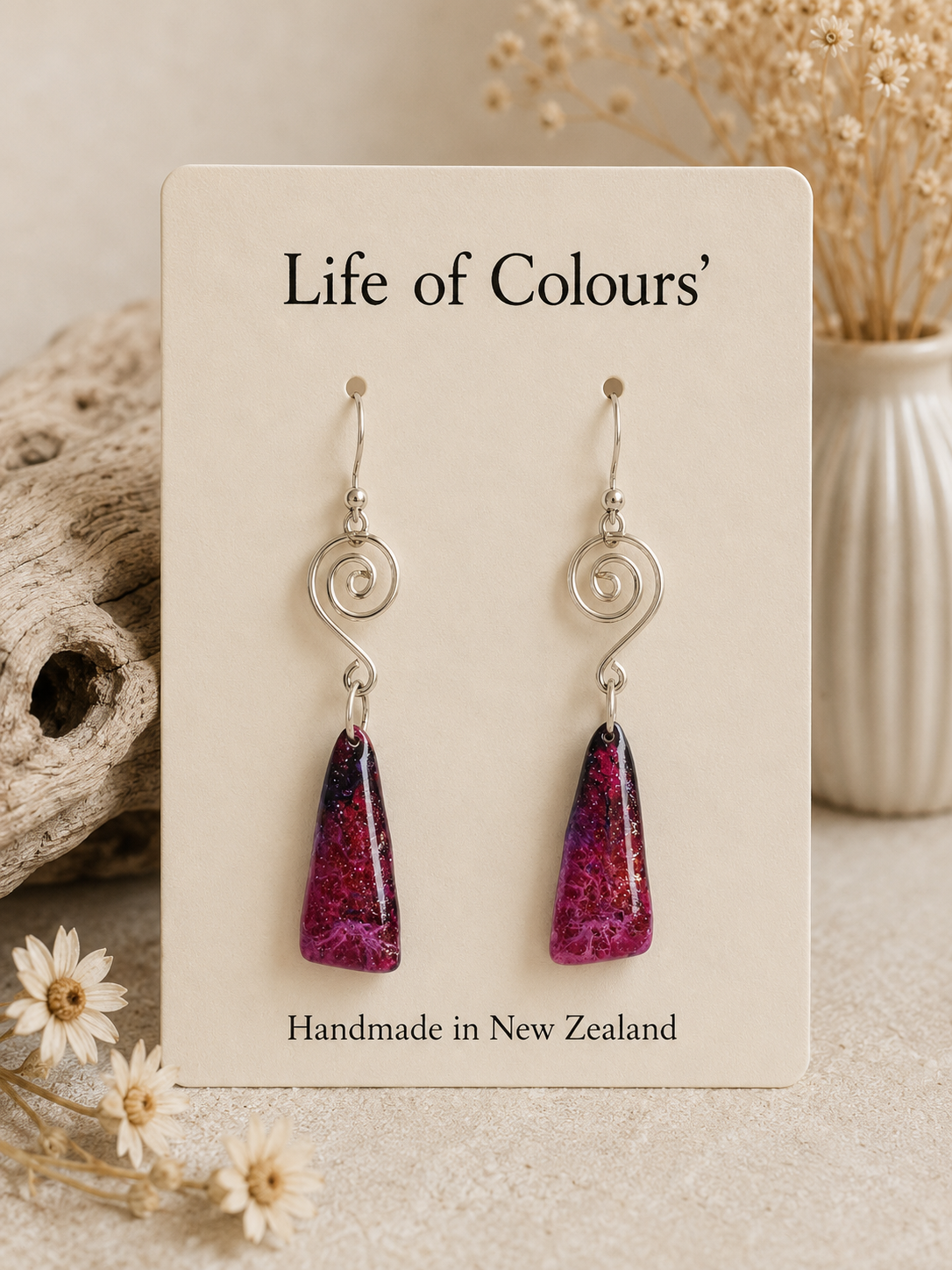 Raspberry Sorbet Earrings