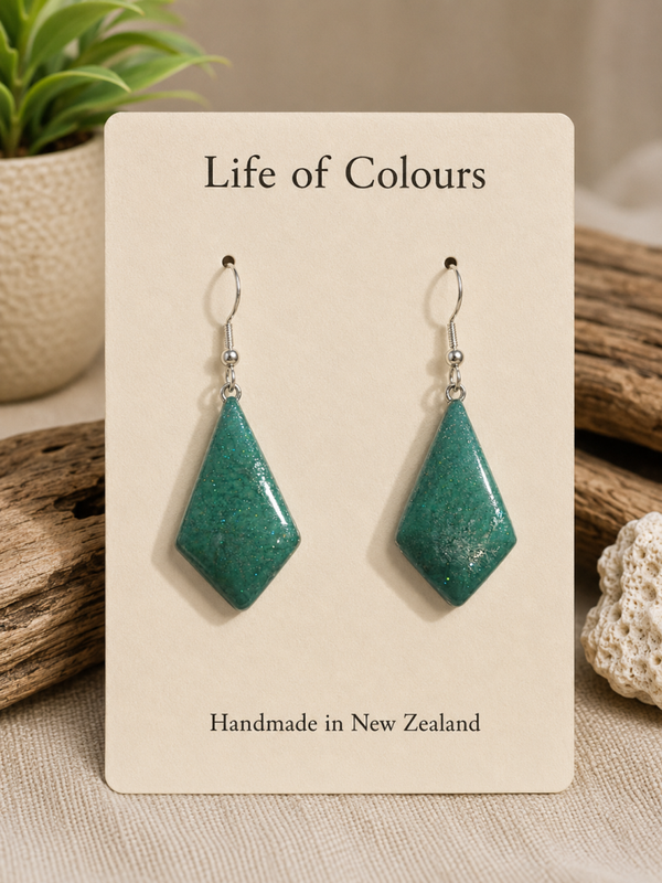 Teal Lagoon Earrings
