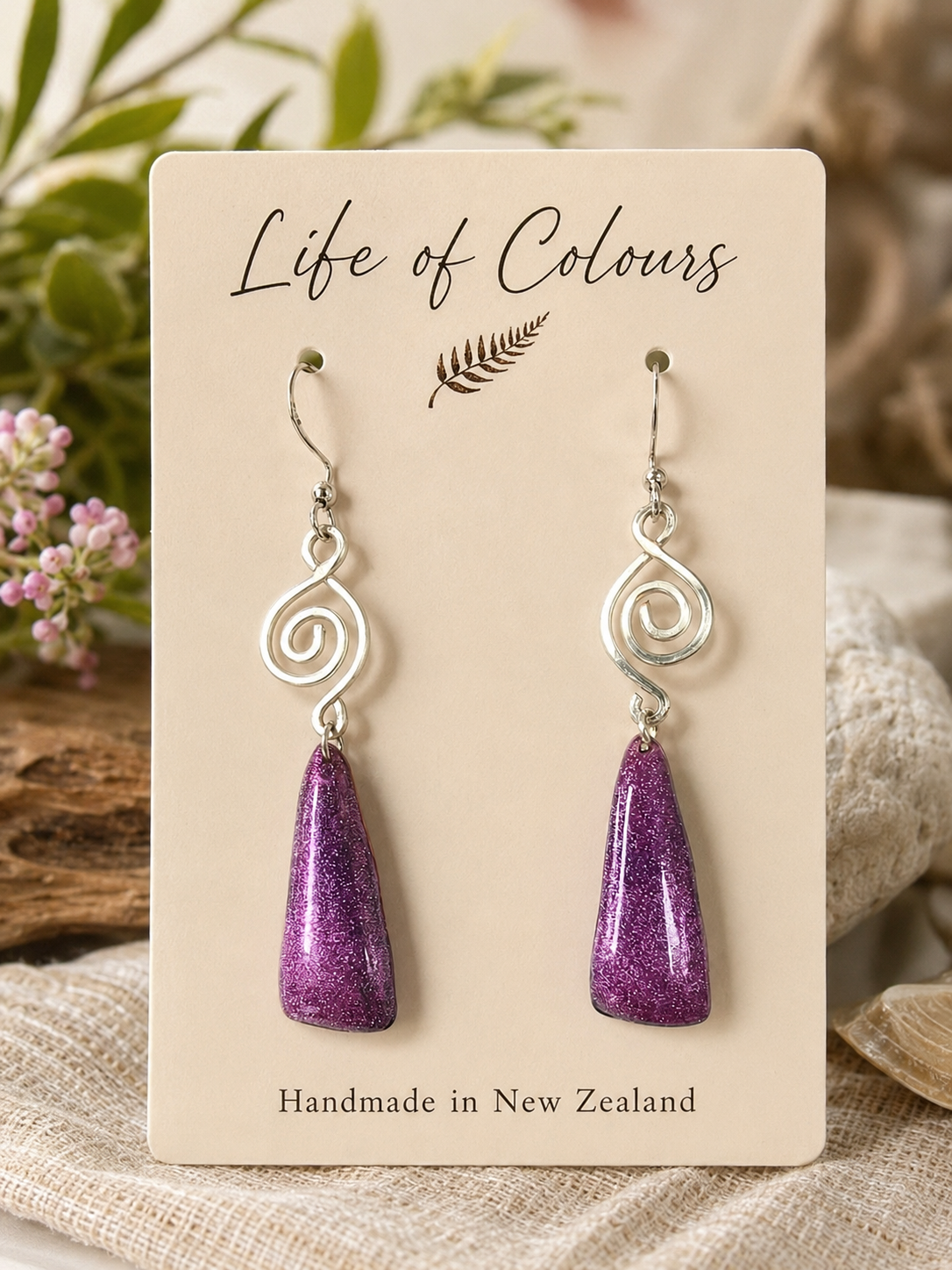 Orchid Shimmer Earrings