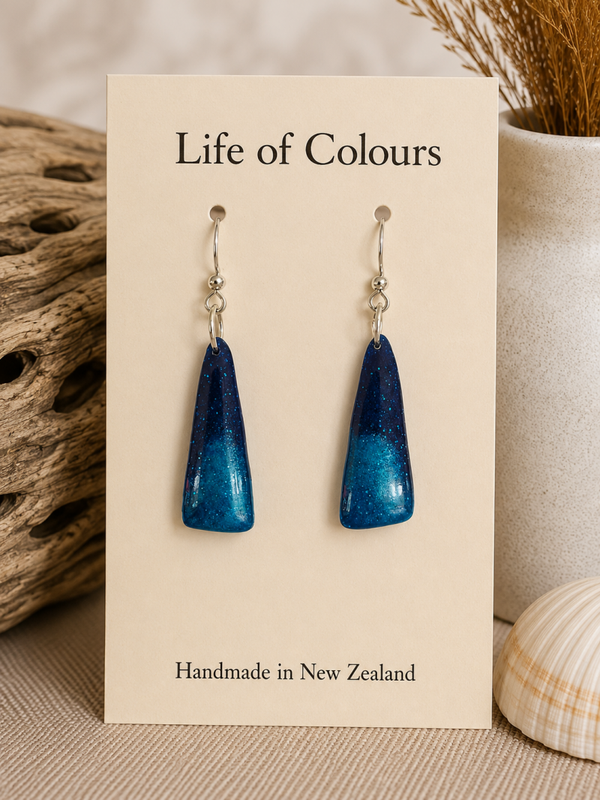 Sapphire Night Earrings