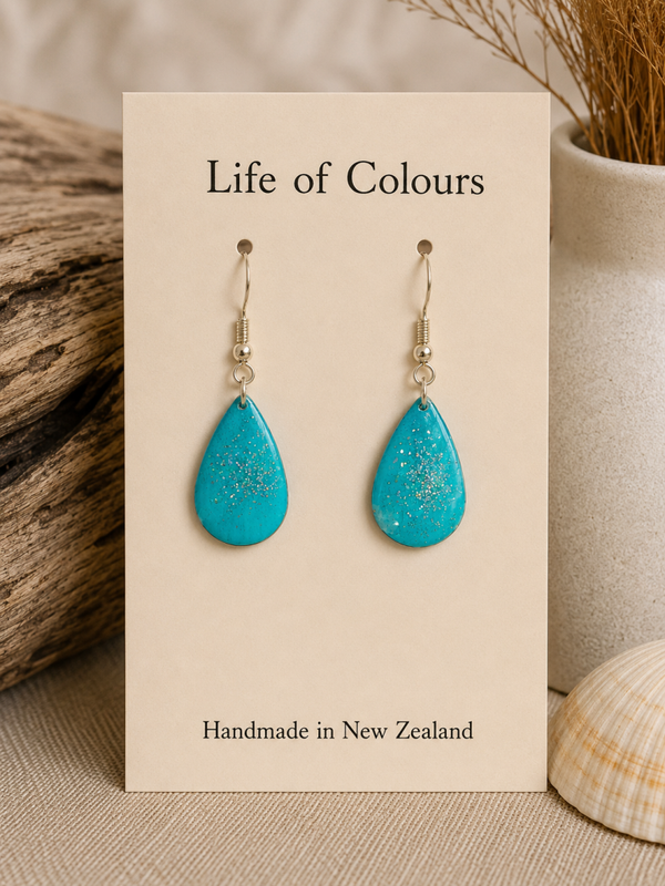 Turquoise Lustre Earrings