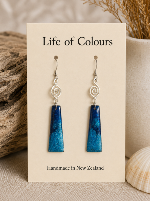 Blue Shimmer Earrings