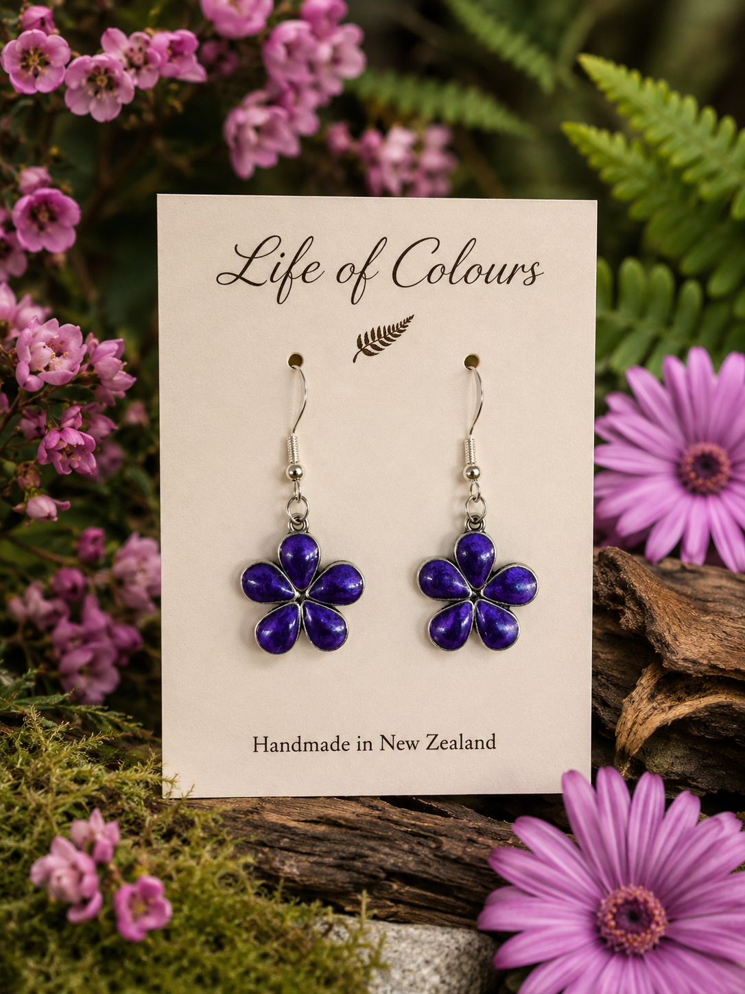 Lavender Bloom Earrings